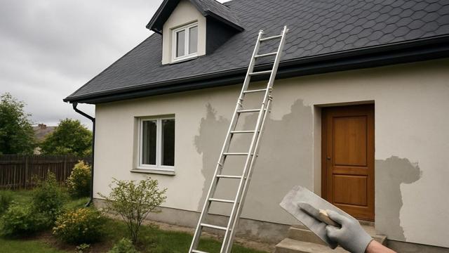 Dom z dachem pokrytym grafitowym gontem bitumicznym