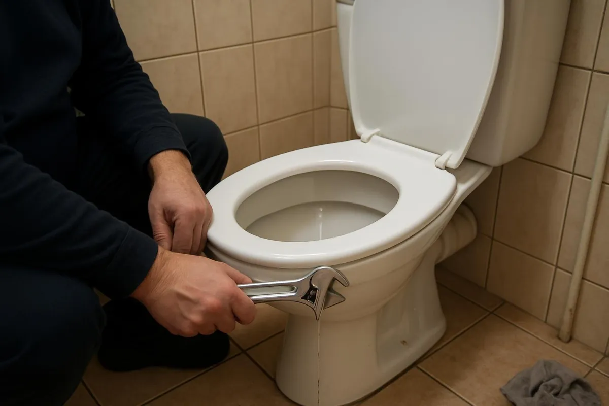 Strużka wody spływająca po ściance muszli