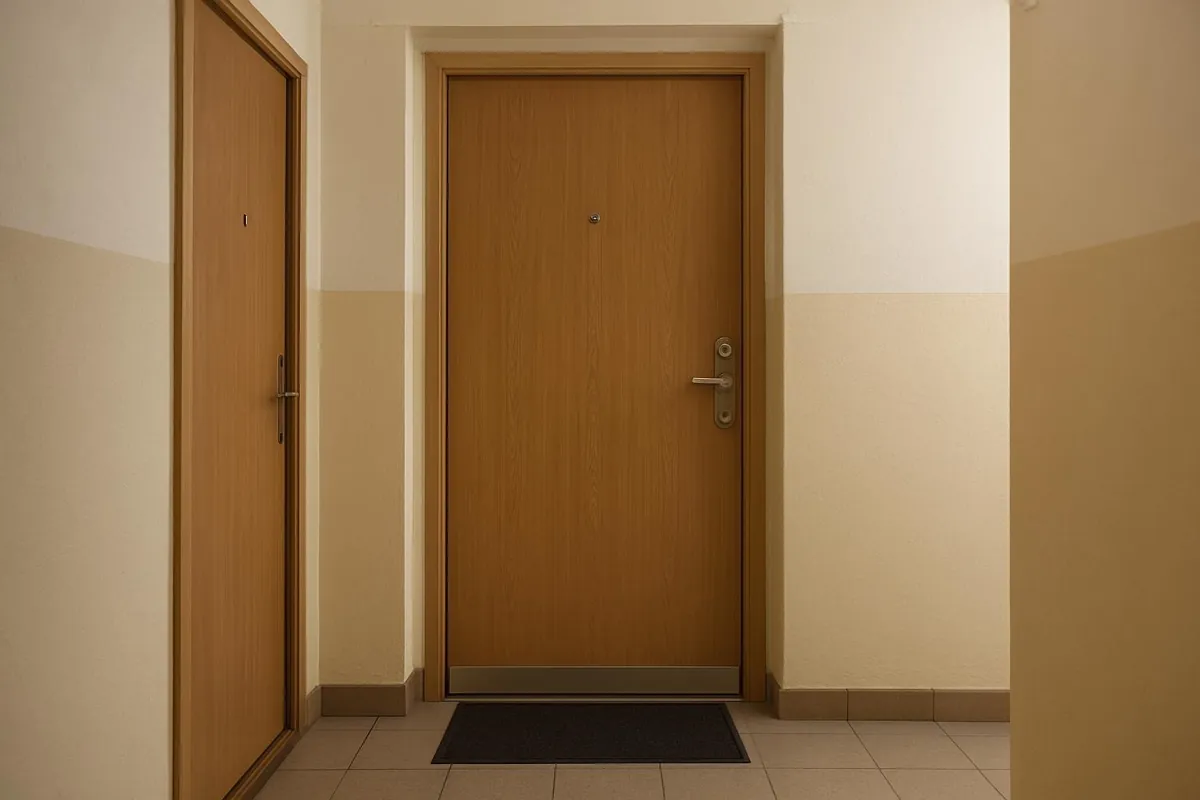 Uszczelka opadająca na dole drzwi wejściowych