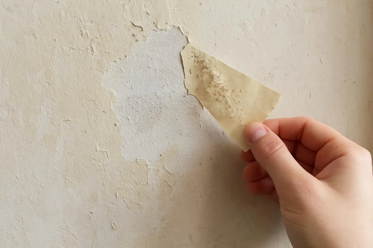 Test taśmy: stara farba odchodzi razem z taśmą