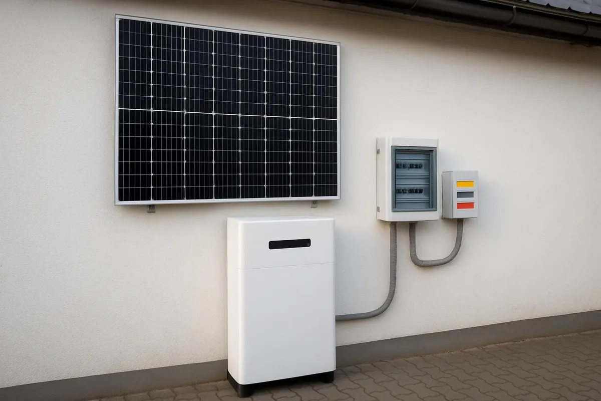 Osobna rozdzielnica obwodów awaryjnych zasilanych z magazynu energii