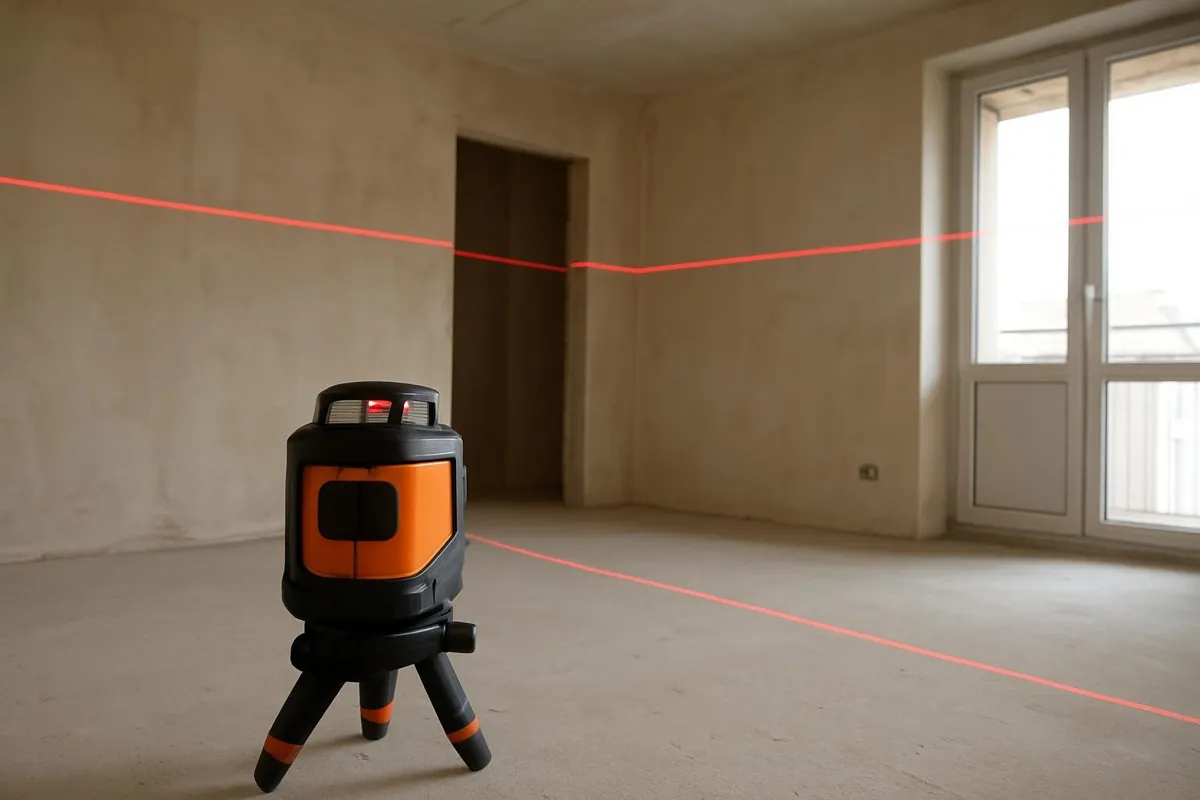 Laser 360° z liniami wokół całego pomieszczenia