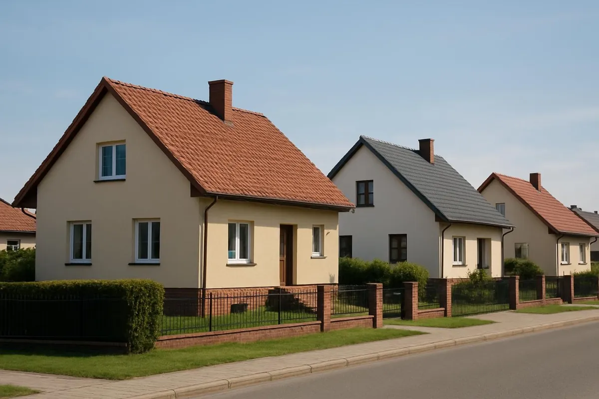 Dom z dachem naczółkowym
