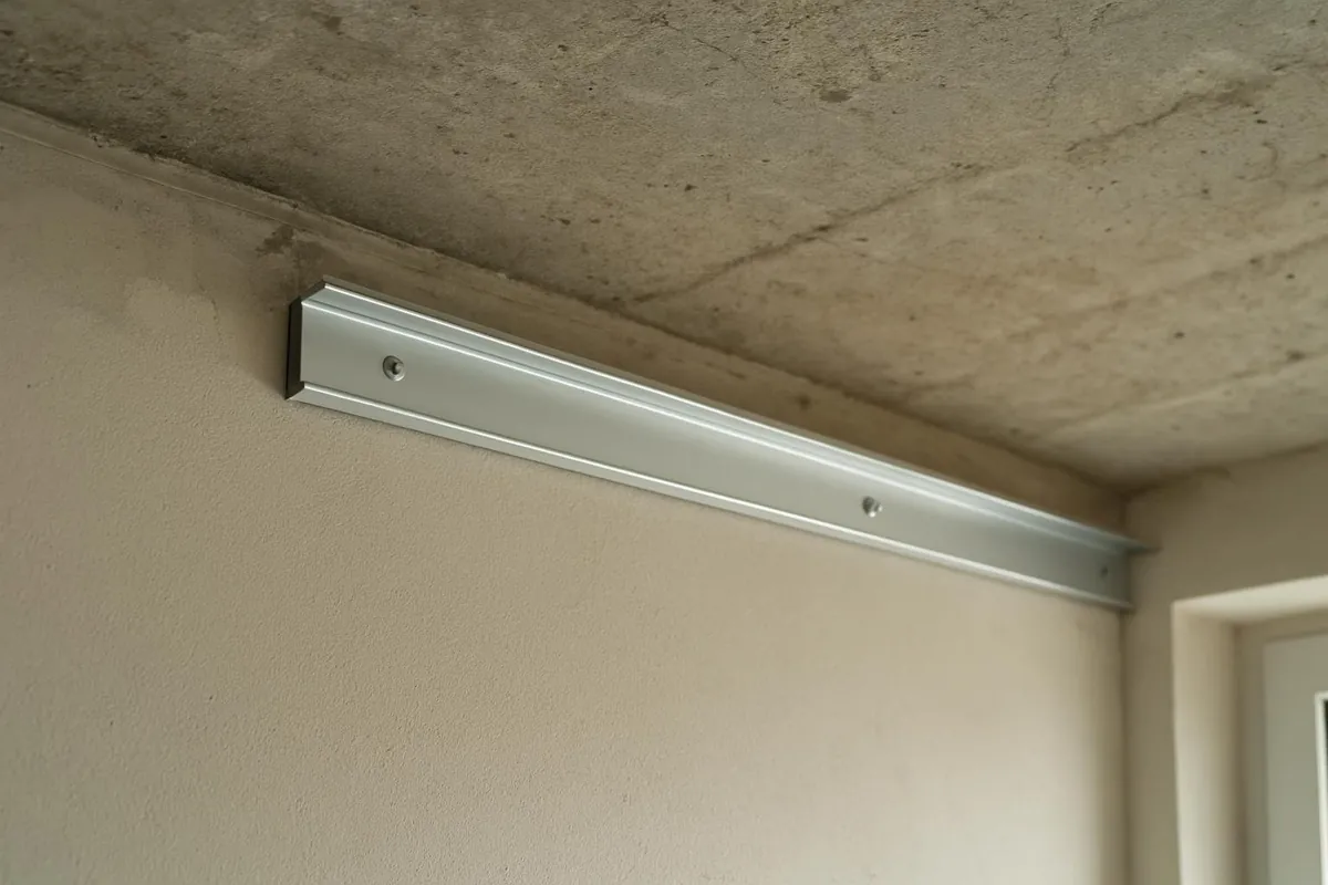 Aluminiowy profil obwodowy sufitu napinanego przy ścianie