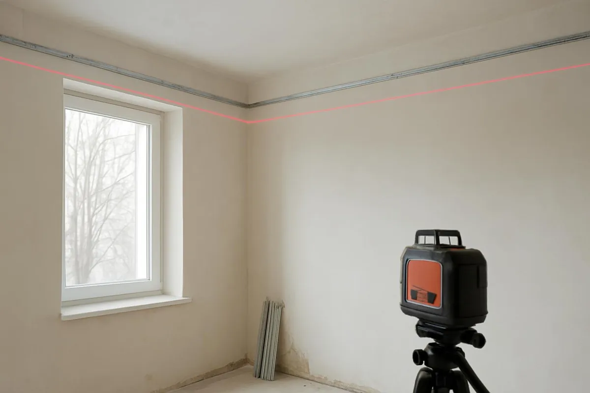 Profile przyścienne UD montowane wzdłuż linii lasera