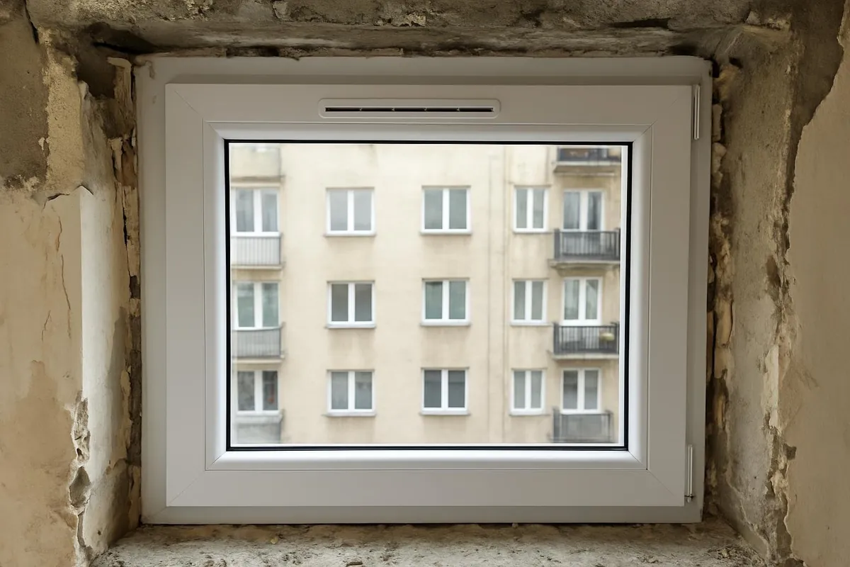 Nawiewnik w ramie nowego okna PCV